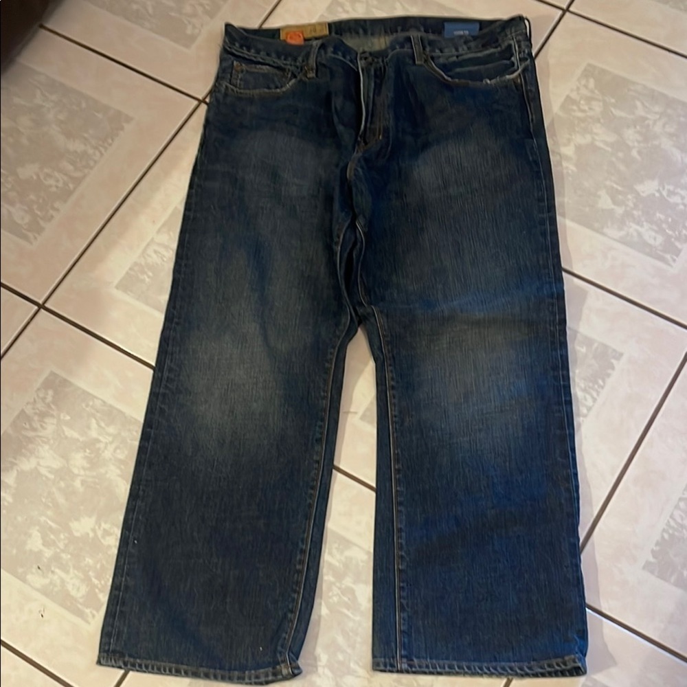 Gap Relaxed Blue Cropped Jeans